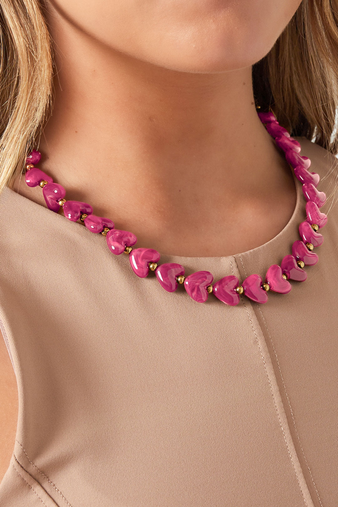 Collana con Perline Colorate in Acrilico – Regolabile 37–45 cm, 19 Colori