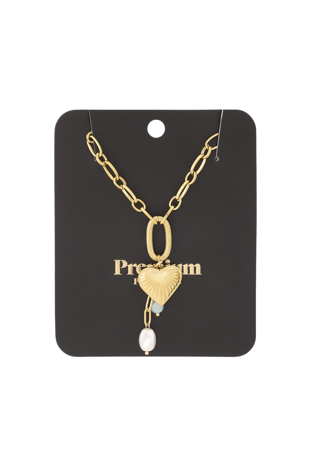 Collana con cuore e chiave in acciaio inox – delicata ed elegante