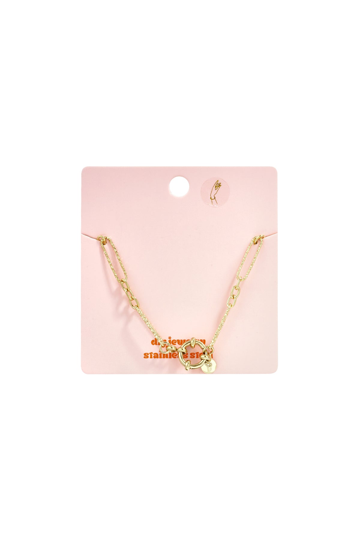 Bracciale Portacharm Donna in Acciaio Inossidabile Color Oro