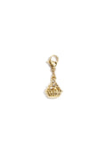 Charm Cupcake con Strass Color Oro – Ciondolo per Collane e Bracciali 