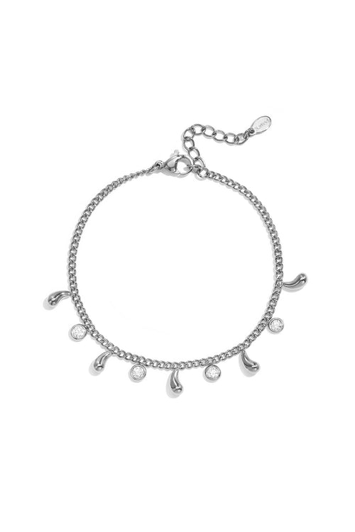 Bracciale con Ciondoli a Goccia e Strass – Alemy Boutique
