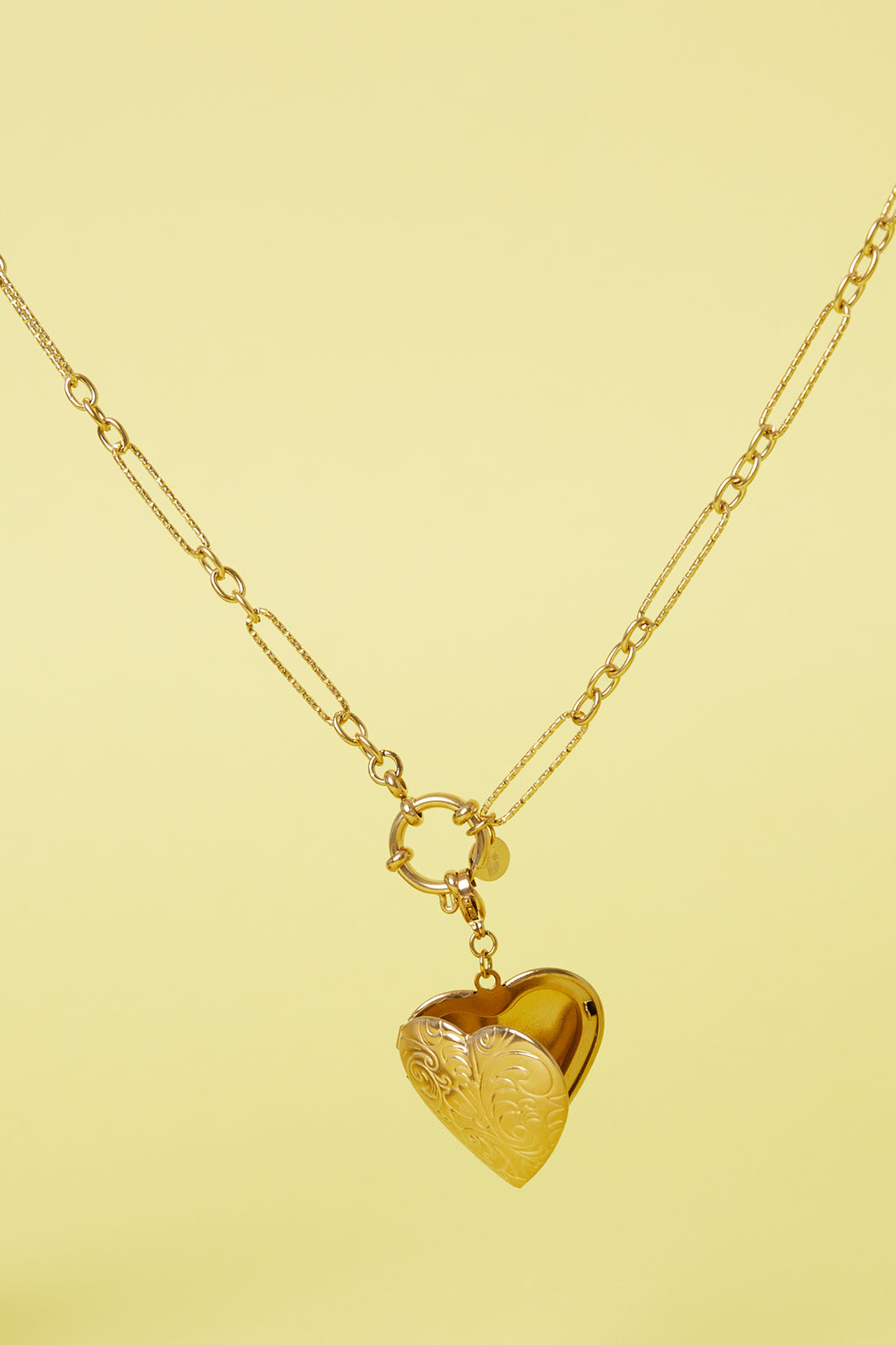 Charm Cuore Color Oro in Acciaio Inossidabile – Ciondolo per Collana e Bracciale