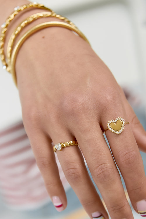 Anello Cuore in Acciaio Inossidabile – Alemy Boutique