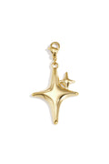 Charm Stella Dorata a 4 Punte in Acciaio Inossidabile