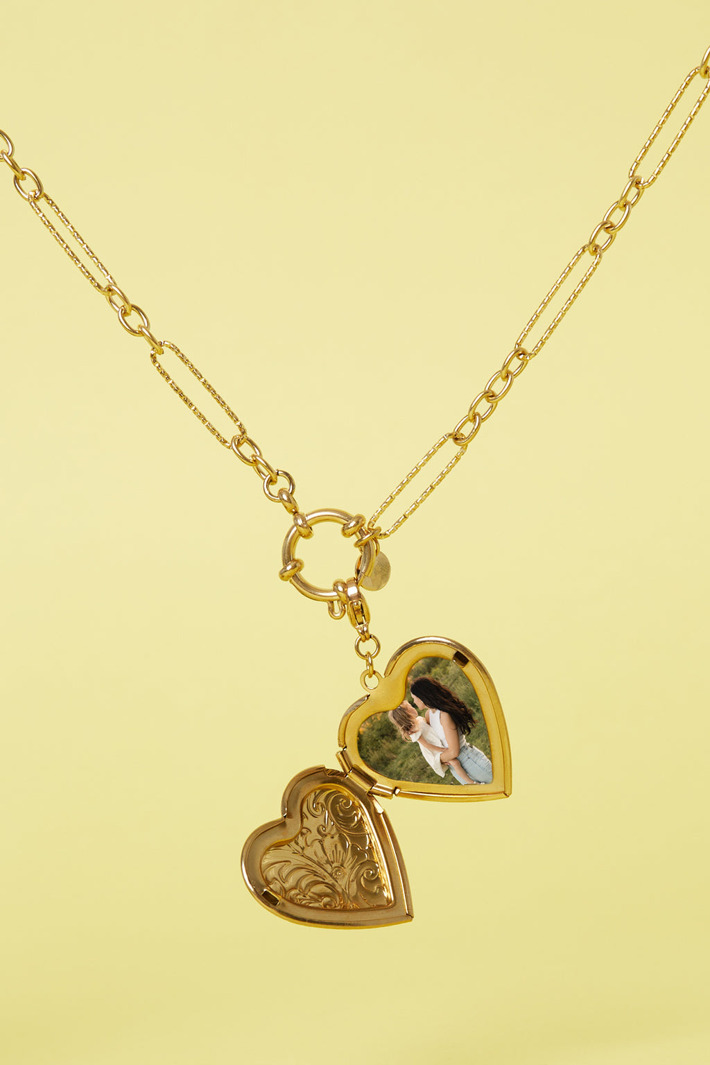 Charm Cuore Color Oro in Acciaio Inossidabile – Ciondolo per Collana e Bracciale