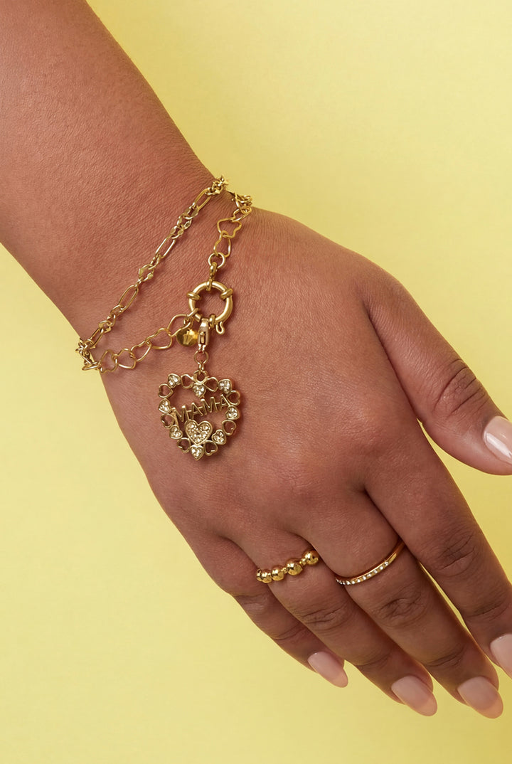 Bracciale Portacharm in Acciaio Inossidabile Color Oro – Base per Charm