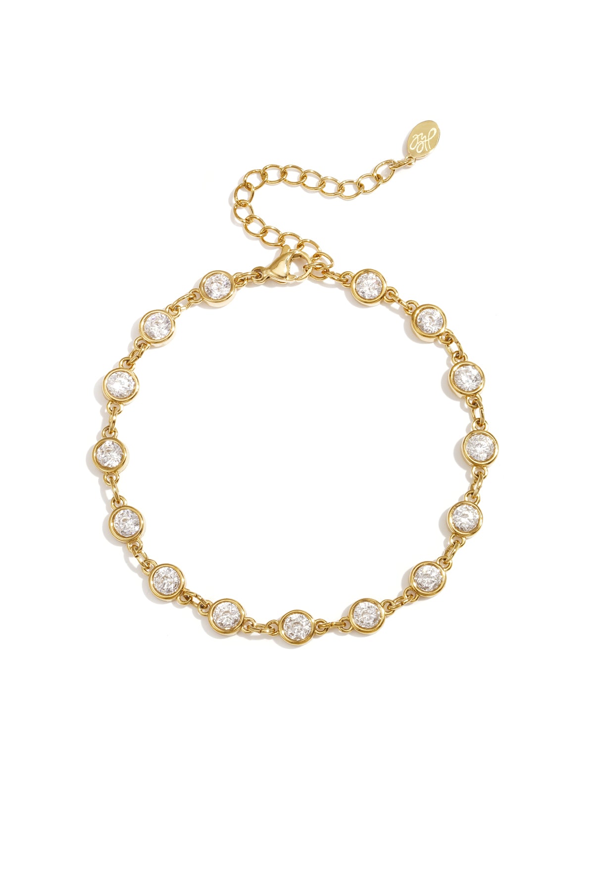Bracciale con Zirconi Cubici in Acciaio Inossidabile – Alemy Boutique