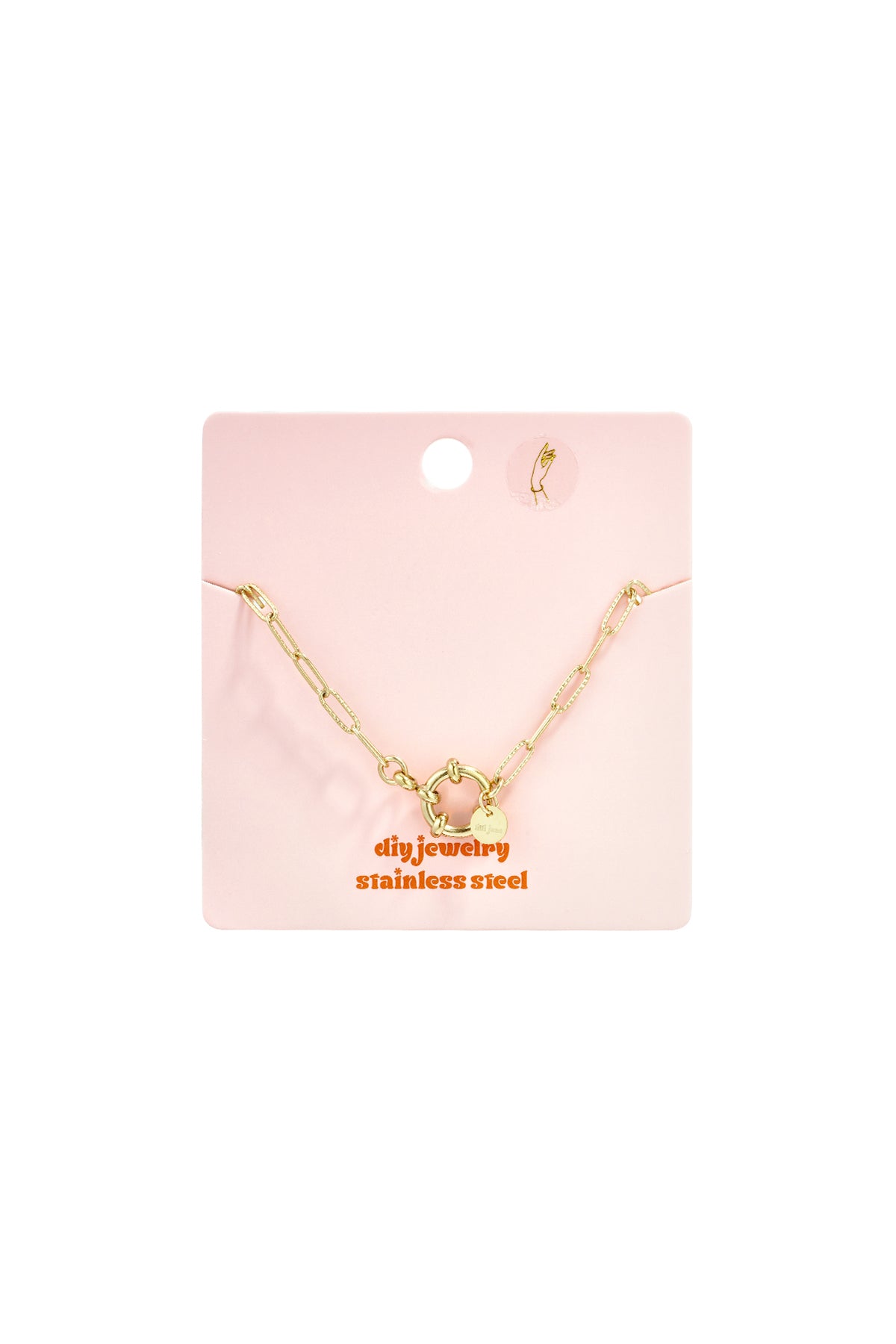 Bracciale Donna Portacharm in Acciaio Inossidabile Color Oro
