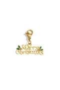 Charm Merry Christmas Color Oro – Ciondolo Natalizio per Collane e Bracciali