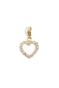Charm Cuore con Strass Color Oro – Ciondolo per Collana e Bracciale