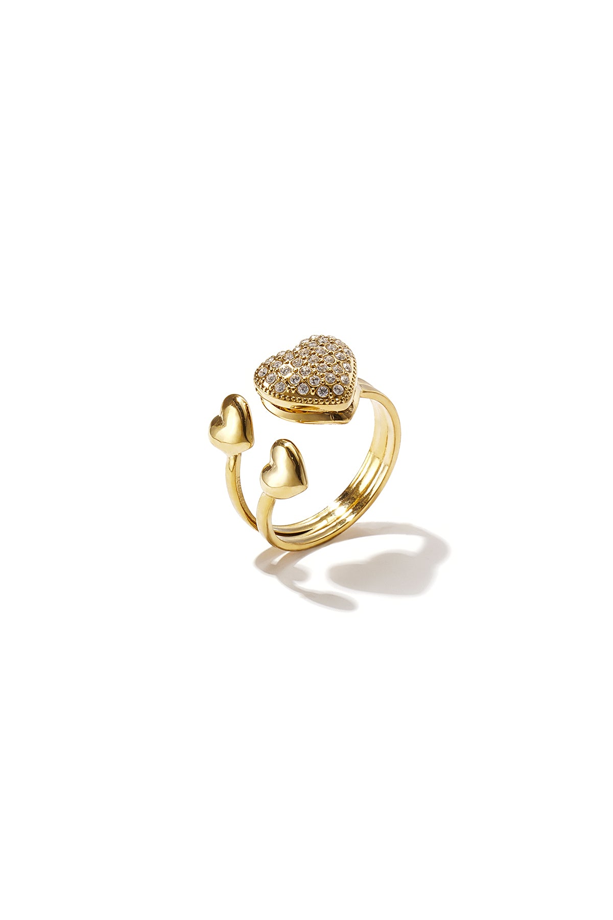 Anello a Cuore in Acciaio Inossidabile – Alemy Boutique 
