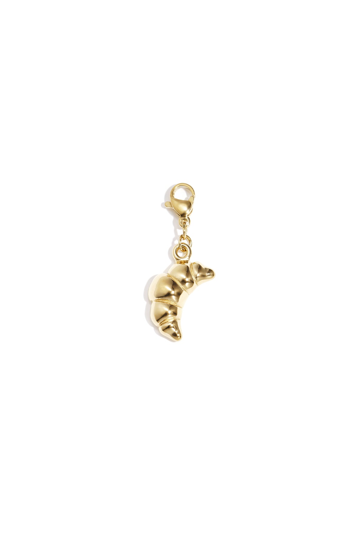 Charm Croissant Dorato in Acciaio Inossidabile