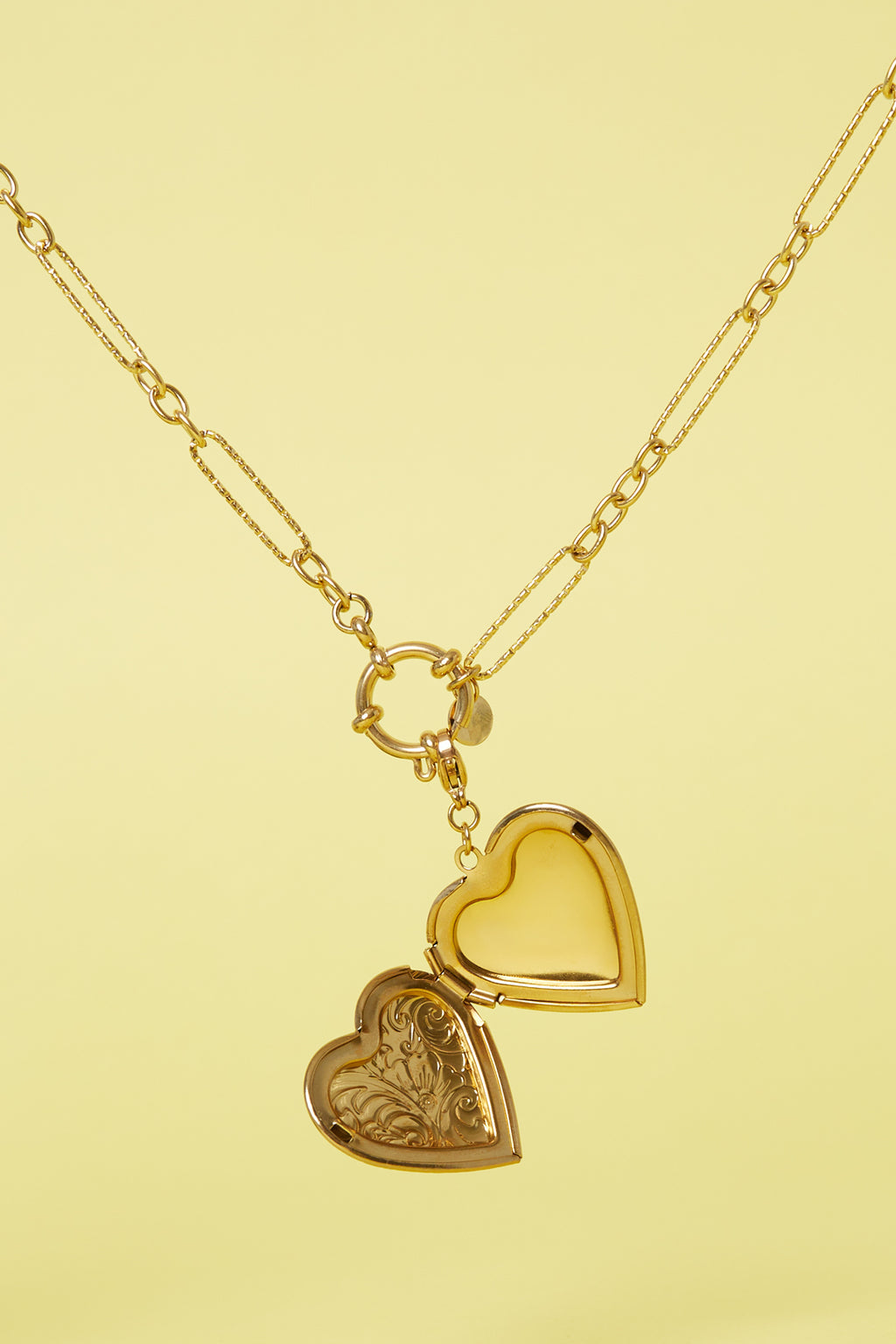 Charm Cuore Color Oro in Acciaio Inossidabile – Ciondolo per Collana e Bracciale