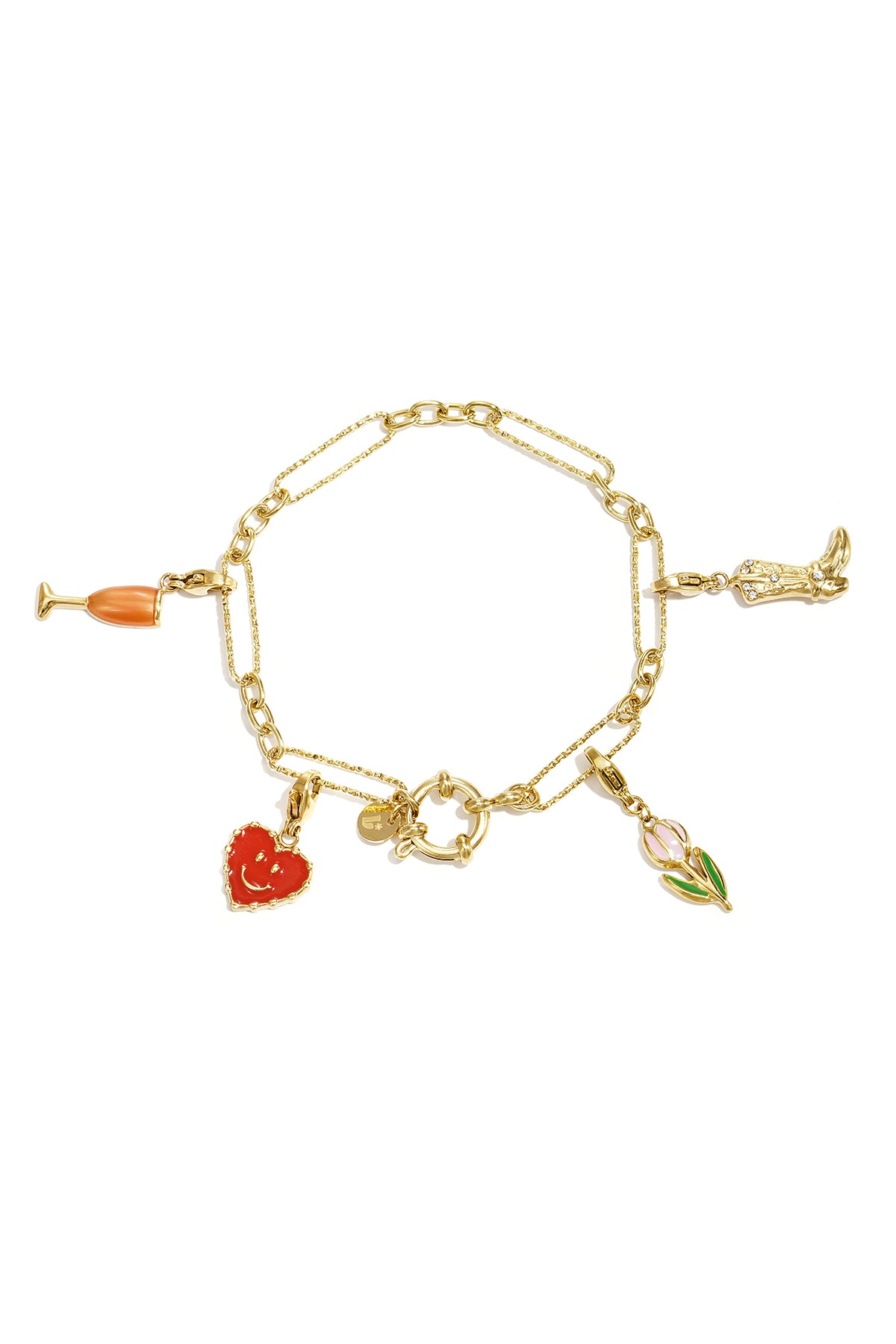 Bracciale Portacharm Donna in Acciaio Inossidabile Color Oro