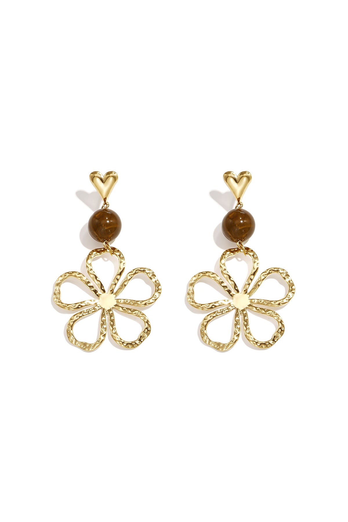 Orecchini Pendenti a Fiore in Acciaio Inossidabile – Alemy Boutique