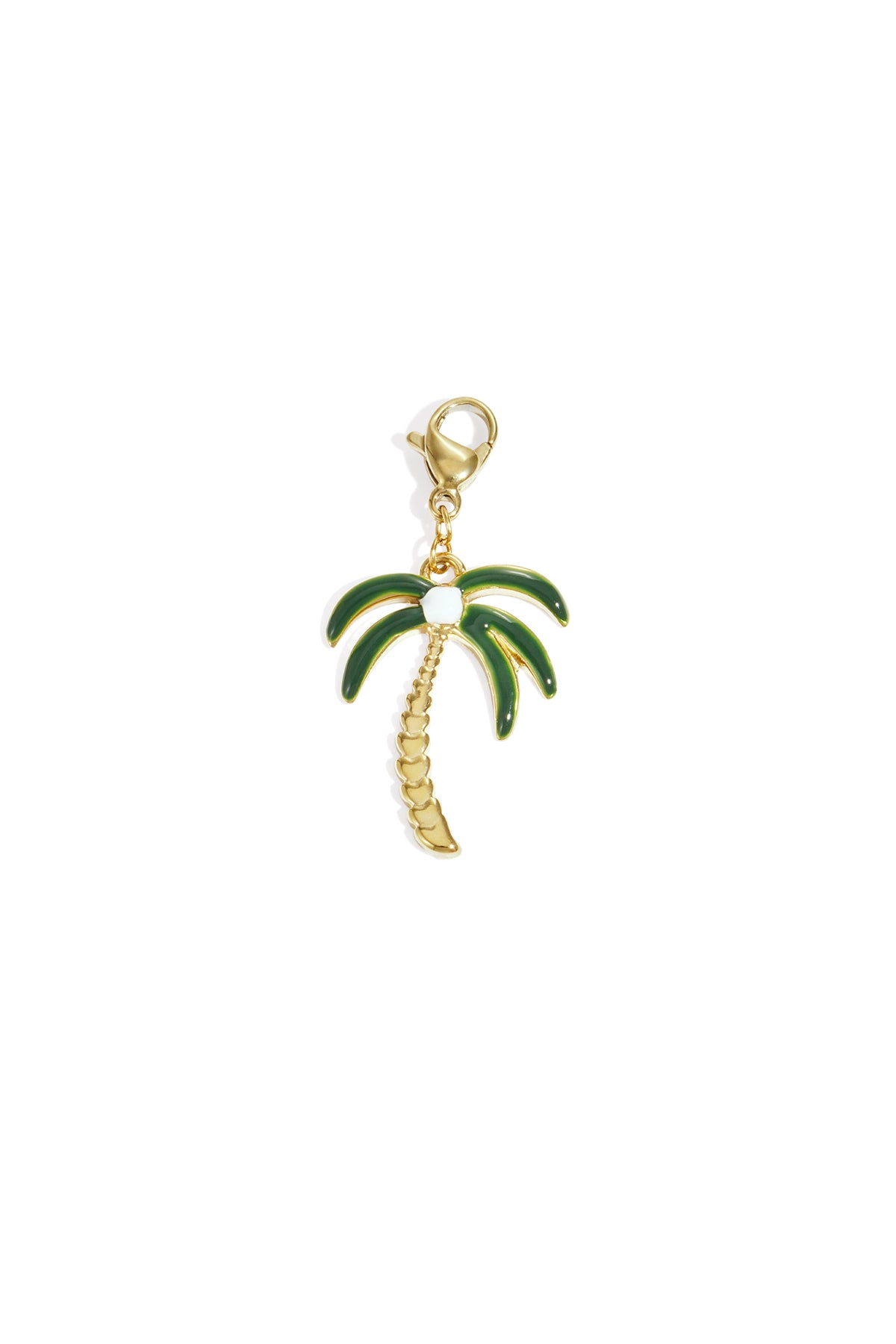 Charm Palma Tropicale Color Oro – Ciondolo con Smalto